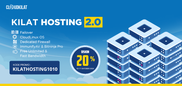 Promo 10.10 Diskon 20% Kilat Hosting 2.0